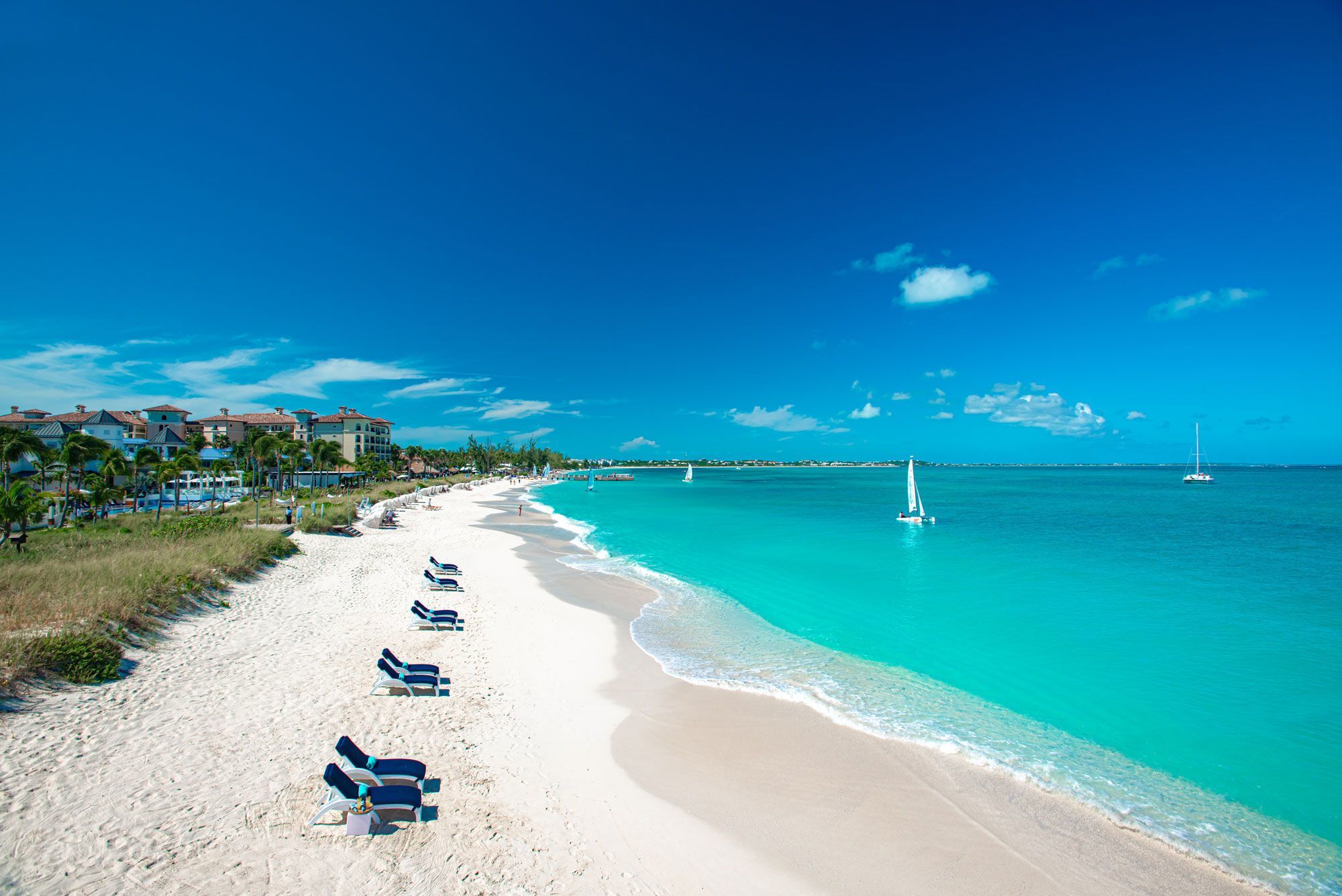 The beach of the Turks and Caicos archipelago.