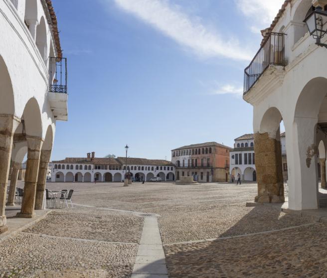 Plaza Mayor of Garrovillas.