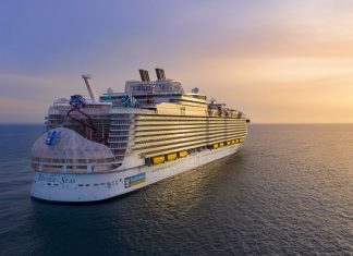 This is the “Wonder of the Seas”, the largest cruise ship in the world