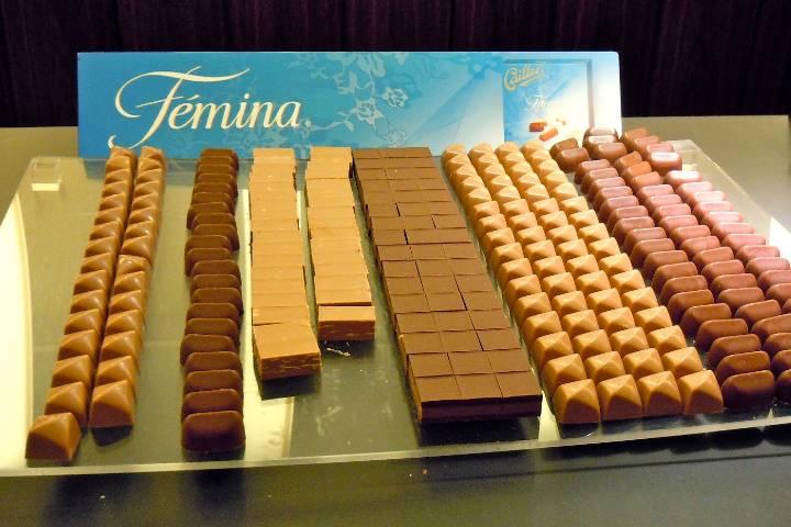 In 1907 Cailler expands its range of chocolates by introducing Fémina.  Photo: To Europe with Kids