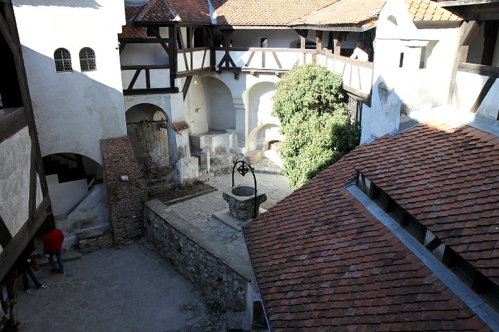 Interior structure of the castle in Transylvania.  Photo Rich