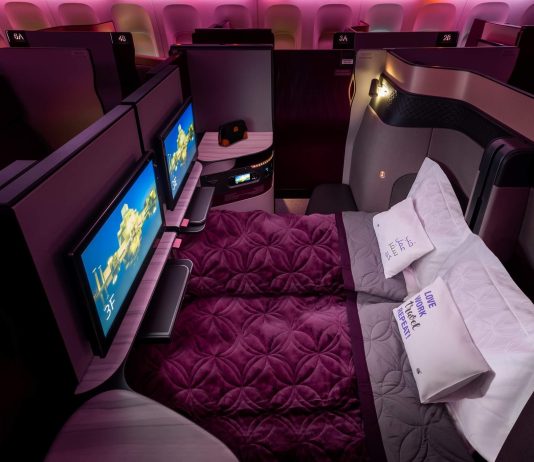 The experience of flying in Business with Qatar Airways