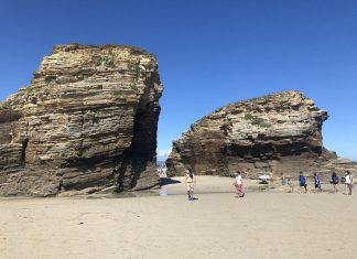 The Beach of the cathedrals in Lugo. One of the most beautiful places in Galicia