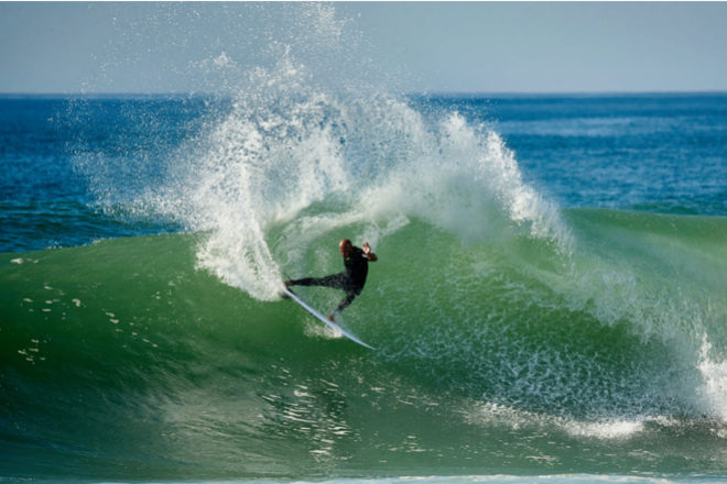 Hossegor is located on the southwest coast of France.  The Quicksilver Pro France competition is held here every year.