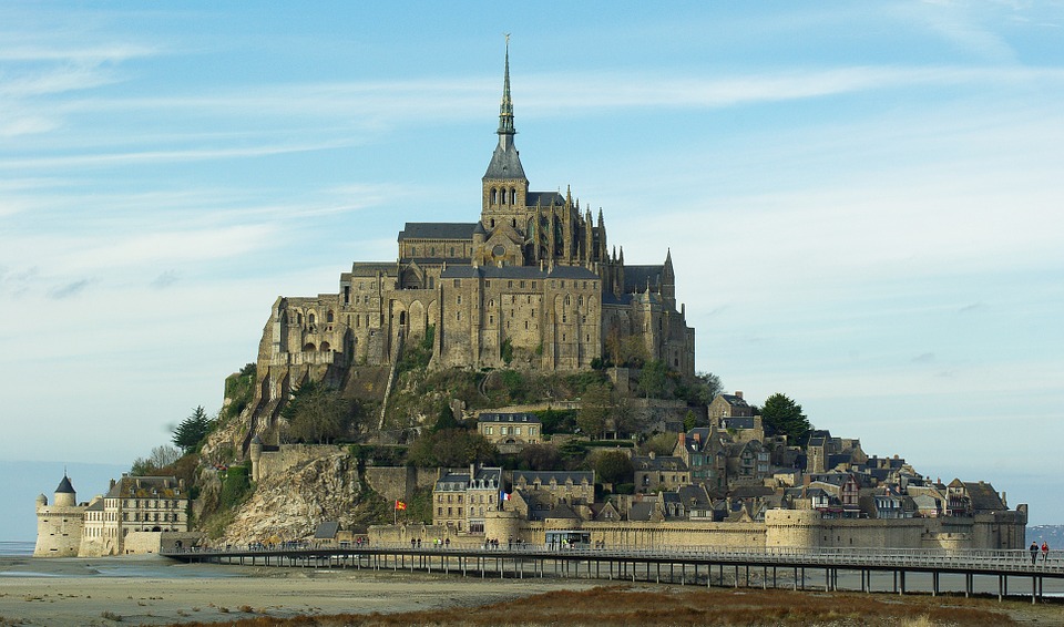 Mont Saint-Michel.  most beautiful castles in the world
