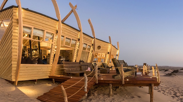 Hotel ship in Namibia