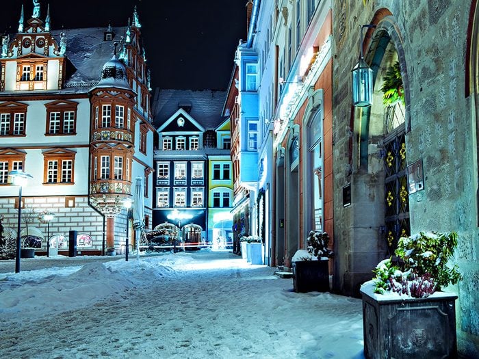 Coburg in Germany is one of 13 cities in the world that are beautiful in the snow.