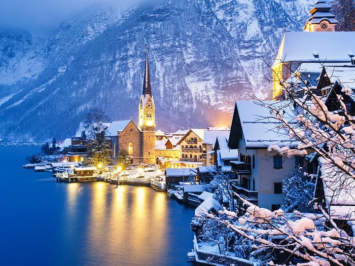 Hallstatt in Austria is one of 13 cities in the world that look beautiful in the snow.