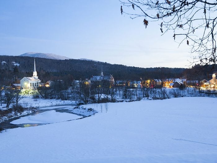 Stowe, Vermont is one of 13 cities in the world that look beautiful in the snow.