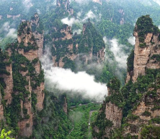The Wulingyuan valleys, a unique landscape in China